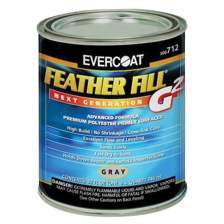 Evercoat Feather Fill G2 Quart - Gray Quart 100712